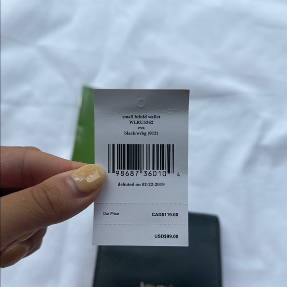 Kate Spade Black Bifold Wallet - Picture 3 of 4